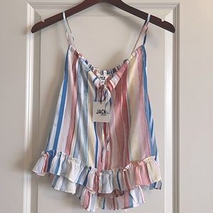 NWT! Jack by BB Dakota Ruffle Tank Blouse - XS